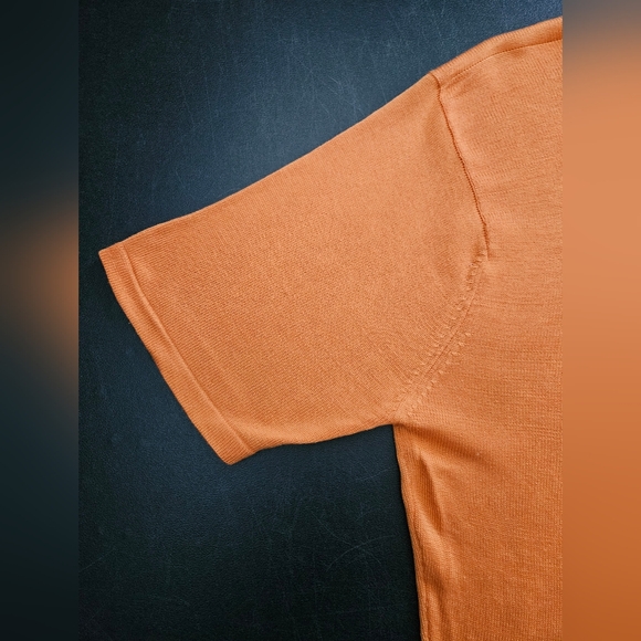 Vintage - Silk Austin Reed 2 Ply Orange Polo Jersey - Size XL - NWOT +1 Free - Picture 10 of 15